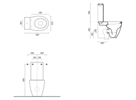 Сливной бачок для унитаза Catalano Velis керамика белый 1SCVL00