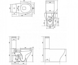 Сливной бачок для унитаза Galassia Eden наружный белый 7218