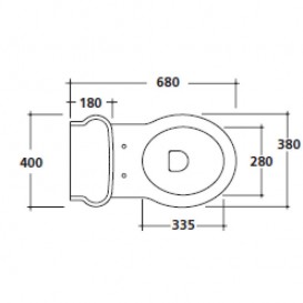 Сливной бачок для унитаза Galassia Ethos наружный белый 8490