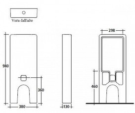 Сливной бачок для унитаза Galassia Plus Design  моноблок наружный с механизмом слива белый 7113