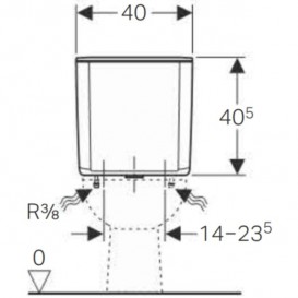 Зливний бачок для унітазу Geberit AP128 подвійний змив білий 128.309.11.5