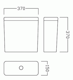 Сливной бачок для унитаза Hatria Erika Pro Q белый YXGV01