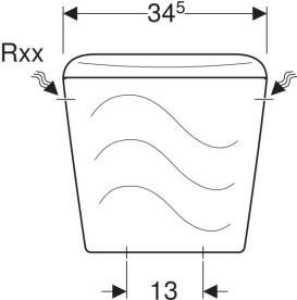 Зливний бачок для унітазу Kolo Bambi сантехнічний фарфор білий 104000UA