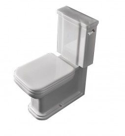 Сливной бачок для унитаза моноблок Kerasan Waldorf для управления боковой ручкой белый 417901