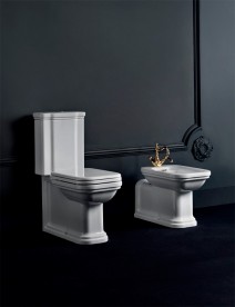 Сливной бачок для унитаза моноблок Kerasan Waldorf белый 418101