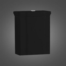 Сливной бачок для унитаза моноблок Kerasan Waldorf черный глянцевый 418104