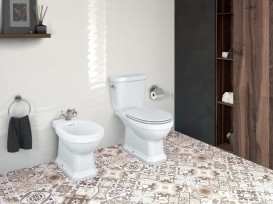 Сливной бачок для унитаза Roca Carmen с двойным сливом подвод воды нижний керамика белый A3410A1000