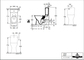Сливной бачок для унитаза Villeroy & Boch O.Novo санитарная керамика каменный белый 5760S101