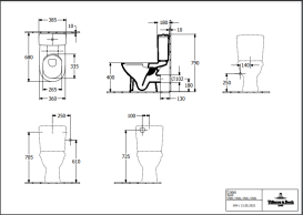 Зливний бачок для унітазу Villeroy & Boch O.Novo санітарна кераміка CeramicPlus альпійський білий 5760S1R1