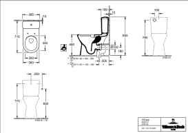 Зливний бачок для унітазу Villeroy & Boch O.Novo підведення води збоку або ззаду альпійський білий 5760G101