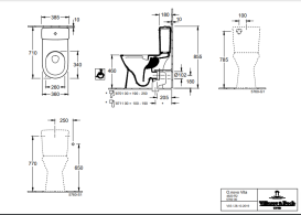 Зливний бачок для унітазу Villeroy & Boch O.Novo підведення води збоку або ззаду альпійський білий 5760G101