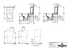 Сливной бачок для унитаза Villeroy & Boch Architectura санитарная керамика альпийский белый 5787G101
