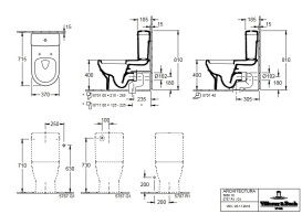 Зливний бачок для унітазу Villeroy & Boch Architectura санітарна кераміка CeramicPlus альпійський білий 5787R1R1