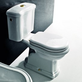 Зливний бачок підвісний для унітазу-компакт Kerasan Retro прямокутний білий 108101