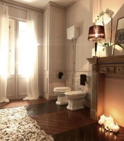 Сливной бачок подвесной для унитаза высокий Kerasan Retro прямоугольный белый 108001