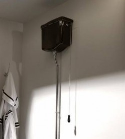 Зливний бачок підвісний для унітазу високий Kerasan Retro прямокутний чорний 108004