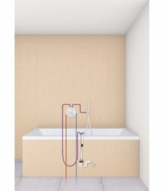 Сливной гарнитур для ванны Grohe Talentofill с сифоном и сливной дугой белый 28991000