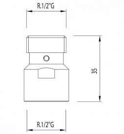 Сливной клапан Tres хром 913478906