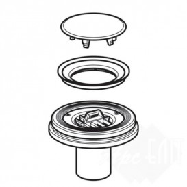 Сливной патрубок к душевому поддону Geberit Setaplano межэтажная инсталляция 154.032.00.1