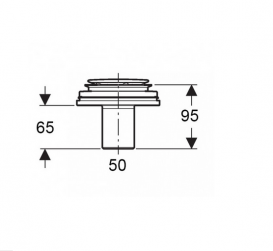 Зливний патрубок до душового піддону Geberit Setaplano міжповерхові інсталяція 154.032.00.1