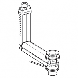 Сливной сифон для раковины Geberit Clou с рычаговым задействованием 152.018.00.1