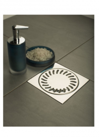 Зливний трап для балконів і терас МСН прямий стік з гратами 384E