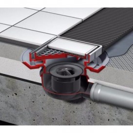 Зливний трап для душу ACO ShowerPoint верхня частина 149х149 без фланця пластик 5141.38.00