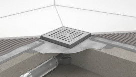 Сливной трап для душа Hansgrohe RainDrain Point 100х100 мм матовая нержавеющая сталь 56246800