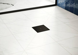 Сливной трап для душа Hansgrohe RainDrain Point 100х100 мм матовый черный 56247670