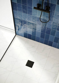 Сливной трап для душа Hansgrohe RainDrain Point 100х100 мм матовый черный 56247670