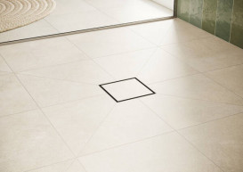 Зливний трап для душу Hansgrohe RainDrain Point 100х100 мм матова нержавіюча сталь 56247800