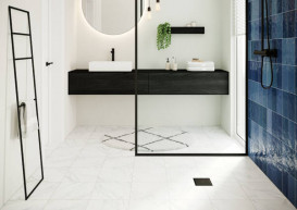 Сливной трап для душа Hansgrohe RainDrain Point 150х150 мм матовый черный 56249670