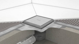 Сливной трап для душа Hansgrohe RainDrain Brilliance 150х150 мм матовая нержавеющая сталь 56251800