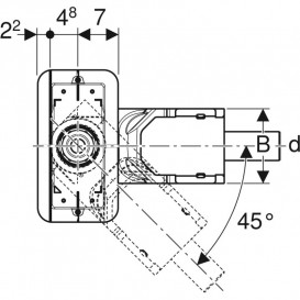 Сливной трап Geberit Сleanline горизонтальный dn50 с боковым соединением 154.159.00.1