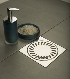 Зливний трап з гідрозатворів MCH з горизонтальним випуском DN 50 білий 425 L