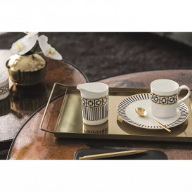 Сливочник Villeroy & Boch MetroChic 0,22 л белый/золото/черный 10-4652-0780