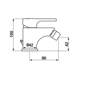 Змішувач для біде GRB Eco-Prime хром 15710150