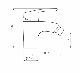 Смеситель для биде GRB Premier хром 50710500