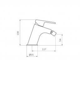 Змішувач для біде GRB Winner хром 44710440
