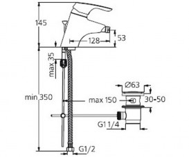 Змішувач для біде Ideal Standard Cerasprint змішувач хром B2307AA