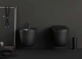 Змішувач для біде Kerasan Nolita змішувач чорний матовий 922 931