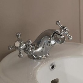 Змішувач для біде Kerasan Retro двухвентильний хром 739090