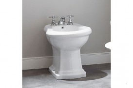 Смеситель для биде Kerasan Retro двухвентильный на три отверстия хром 739290