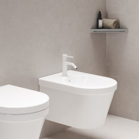 Смеситель для биде Ravak Espirit однорычажный матовый белый X070244