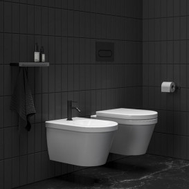 Смеситель для биде Ravak Espirit однорычажный черный матовый X070281