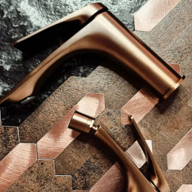 Смеситель для биде Rea Avalon однорычажный матовая медь REA-B5065