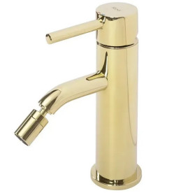 Смеситель для биде Rea Lungo однорычажный золотой REA-B0668