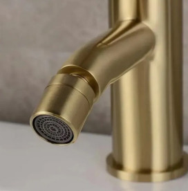 Смеситель для биде Rea Lungo однорычажный матовое золото REA-B4702