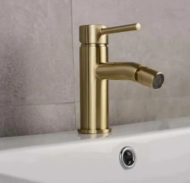 Смеситель для биде Rea Lungo однорычажный матовое золото REA-B4702