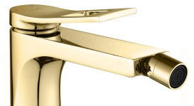 Смеситель для биде Rea Soul однорычажный золотой REA-B9958